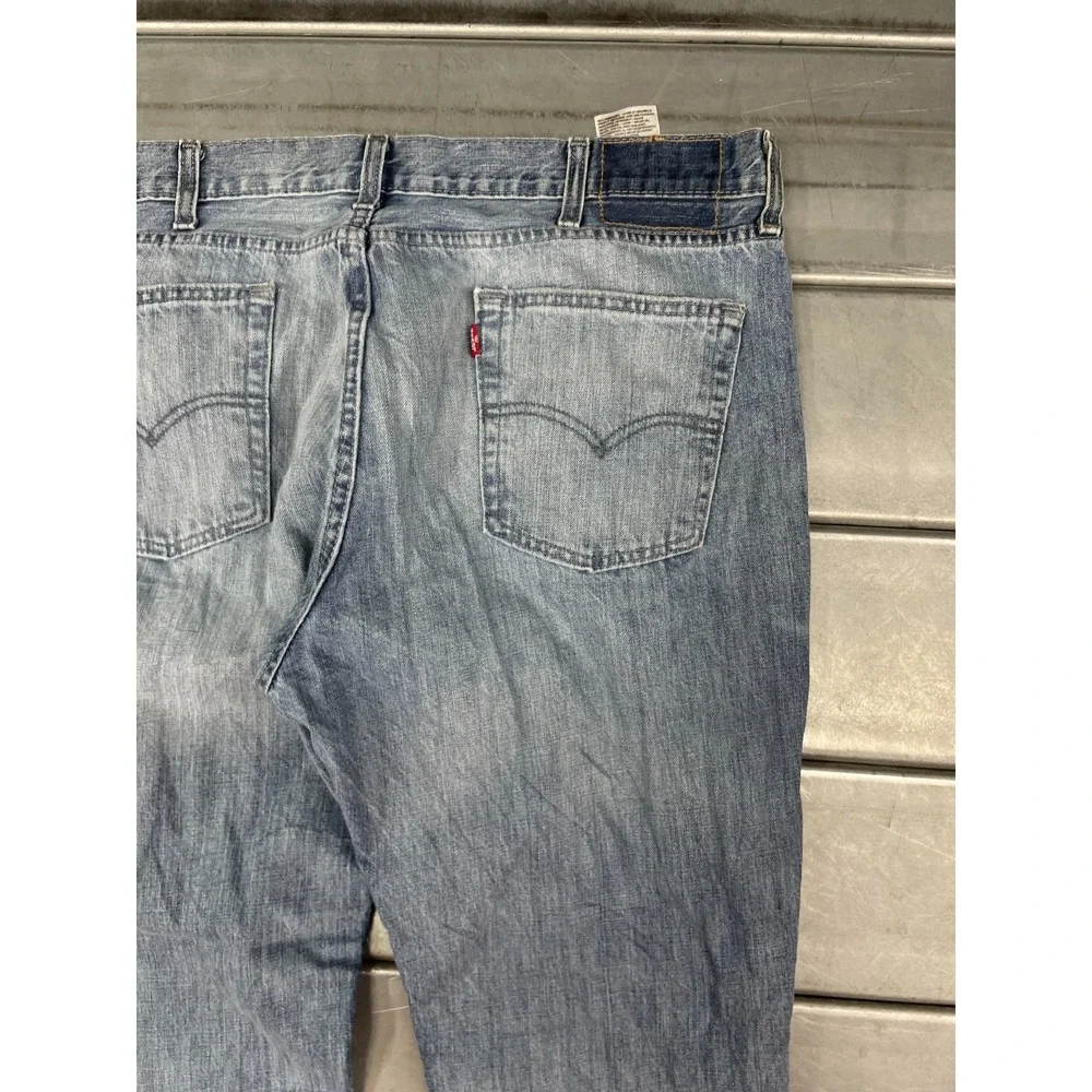 Levis 514 Jeans Mens‎ 38X32 Blue Medium Wash Denim Slim Straight 100% Cotton